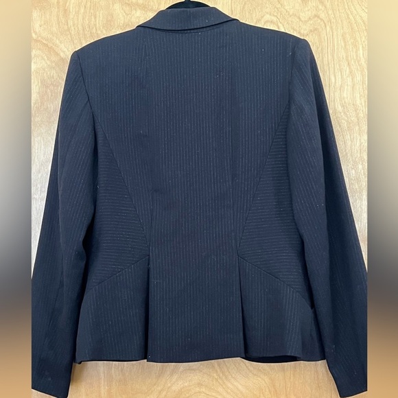 George Me Black Pin Stripe Blazer 6 - Picture 2 of 5